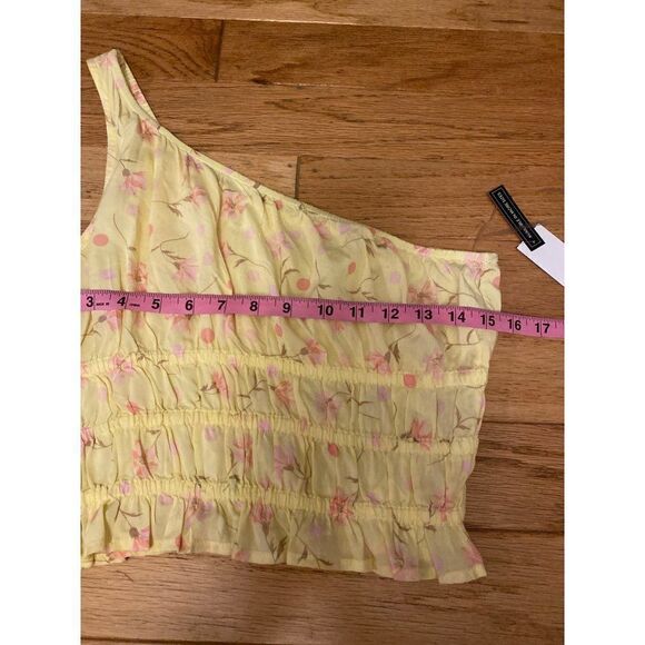 NWT BP women's floral one shoulder cropped summer top size medium - Picture 5 of 8